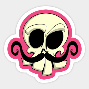 Fancy Skull Sticker